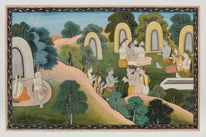 Rama, Sita and Lakshman at the Sage Atri’s Ashram